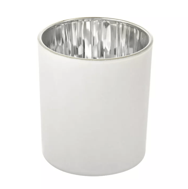 White and Silver Jar