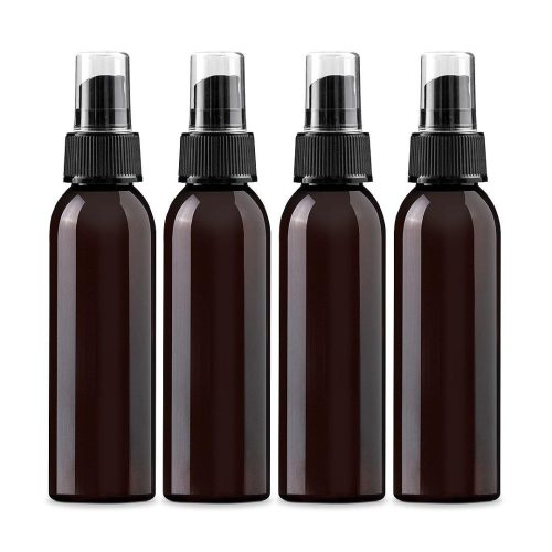 Black PET plastic bottle 120ml