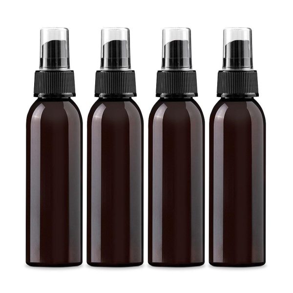 Black PET plastic bottle 120ml