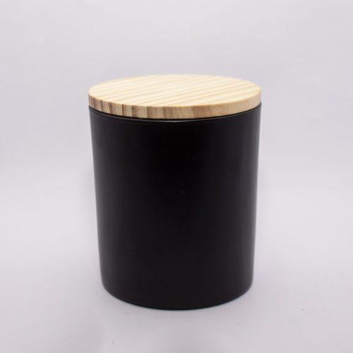 Black Glossy Jar <br> Spiced Coffee scented candle