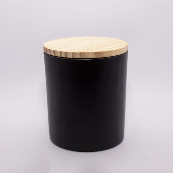 Black Glossy Jar <br> Spiced Coffee scented candle
